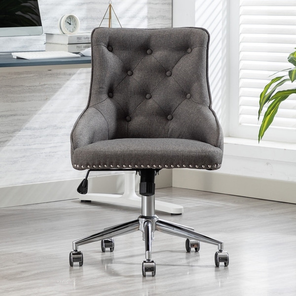 Grey desk chair for bedroom hot sale