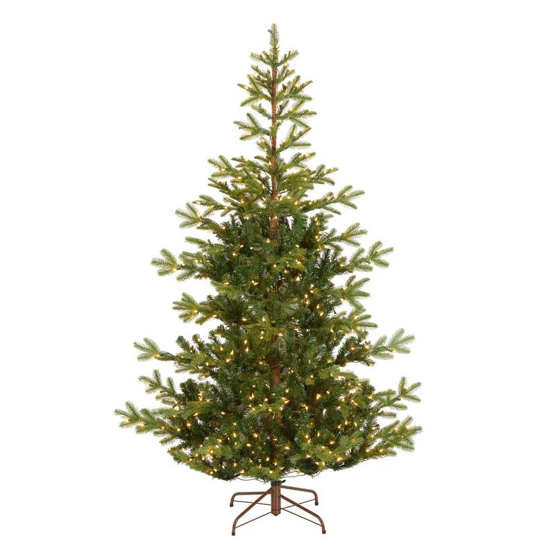 National Tree Company 6.5 ft. Norwegian Spruce Tree with Clear Lights - 6.5 Foot