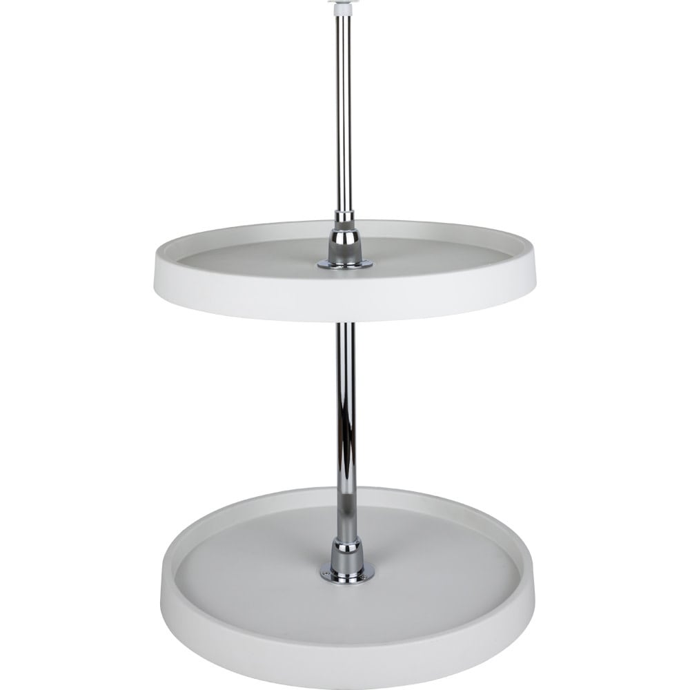 Hardware Resources 28 Inch Full Circle Lazy Susan Two Shelf Set with
