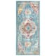 SAFAVIEH Crystal Floretta Vintage Boho Medallion Rug - 2'2" x 5' - Teal/Orange