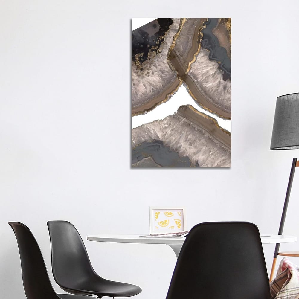 iCanvas "Neutral Agates II" by Jennifer Goldberger Canvas Print