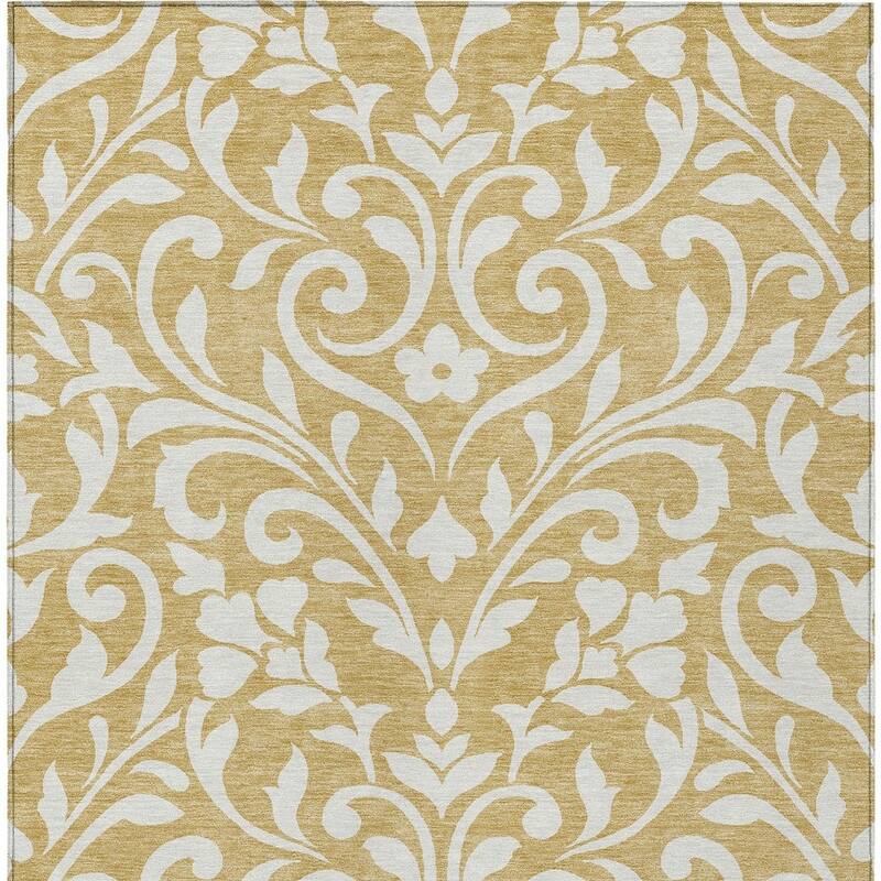 HomeRoots Floral Transitional Rectangle Outdoor Rug