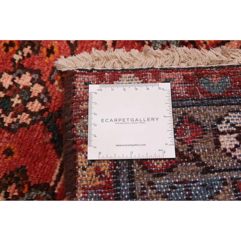 ECARPETGALLERY Hand-knotted Andelz Red Wool Rug - 3'3 x 9'6