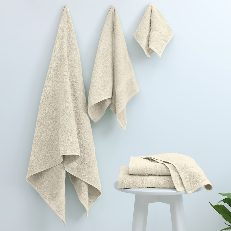 Superior Miami 100% Cotton 6-Piece Towel Set - Lightweight & Quick Drying