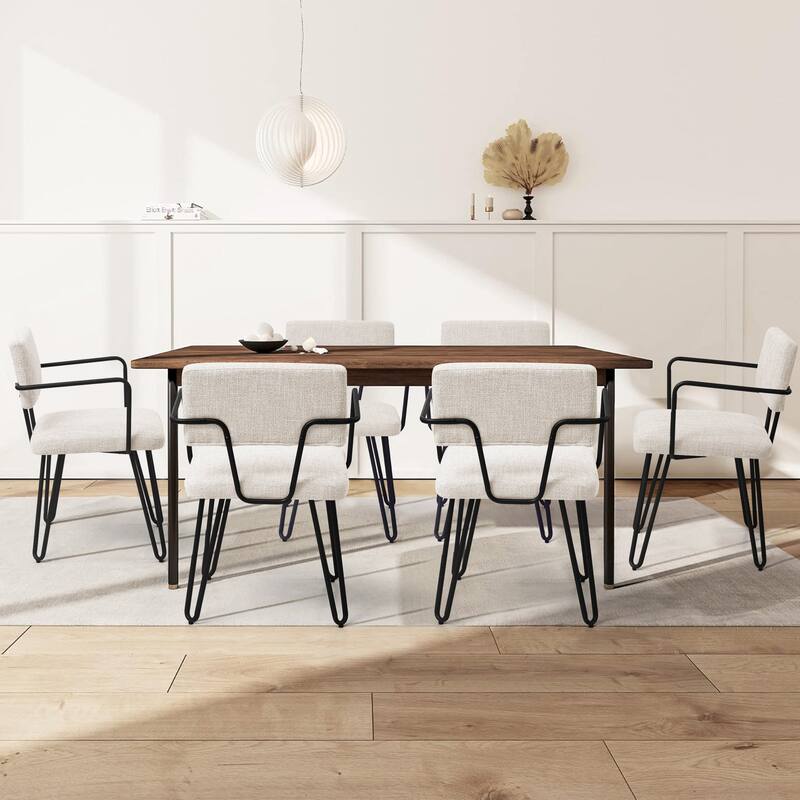 Subrtex(Set of 2) Parsons Upholstered Stainless Steel Frame Dining Chair