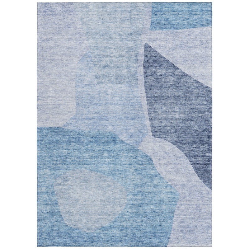 HomeRoots Abstract Transitional Rectangle Outdoor Rug