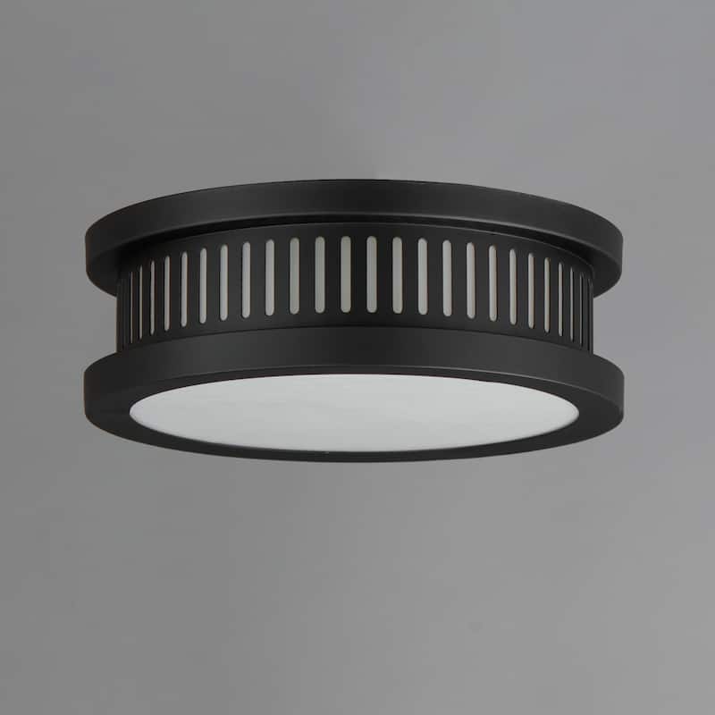 Maxim 30599 Oxford 3 Light 12" Wide Flush Mount Drum Outdoor Outdoor