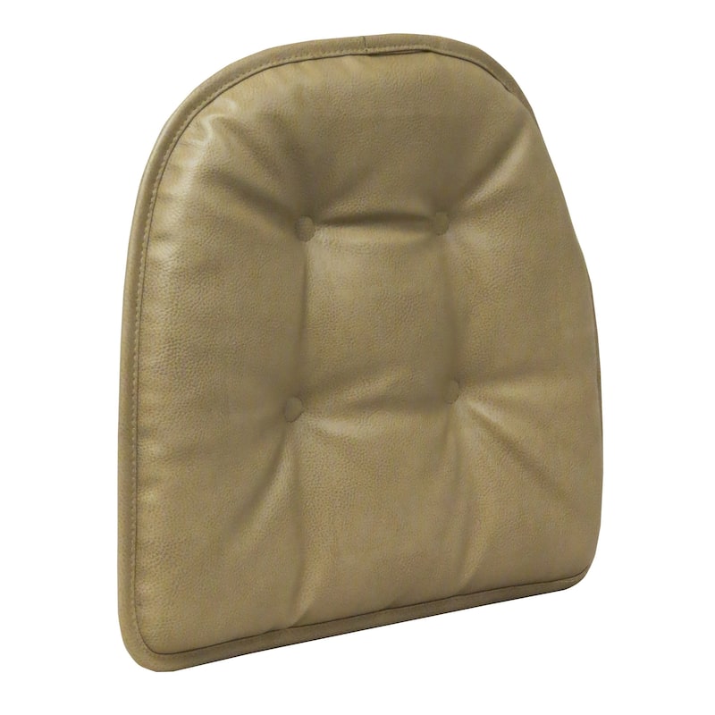 Klear Vu St. Germain Faux Leather Dining Chair Cushion Set (Set of 4)