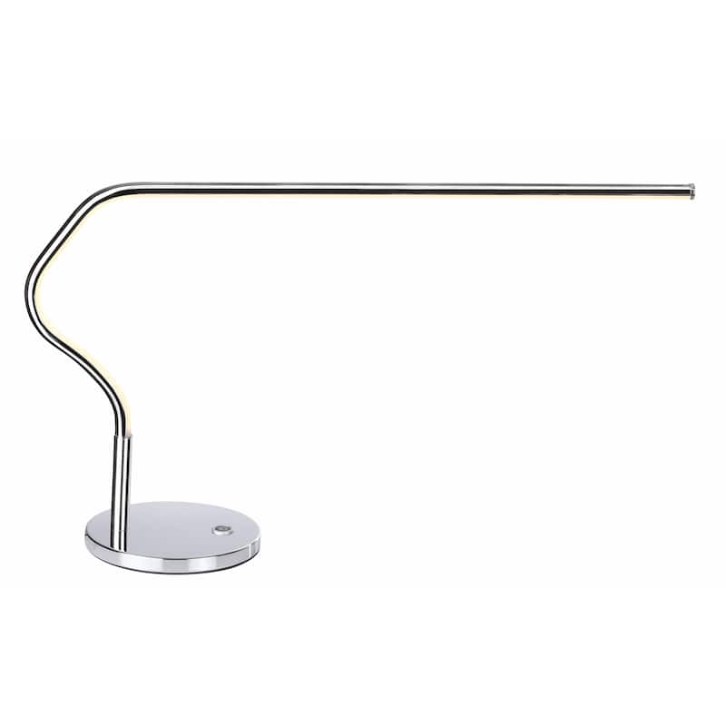 Natalie 15" LED Integrated Task Lamp, Chrome by JONATHAN Y - 15" - Chrome