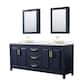 Option Dark Blue / White Quartz Top / Brushed Gold