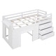 preview thumbnail 56 of 58, Wood Loft Bed with Ladder, Drawers and Safe Guardrail, Maximized Storage Space, Twin Size
