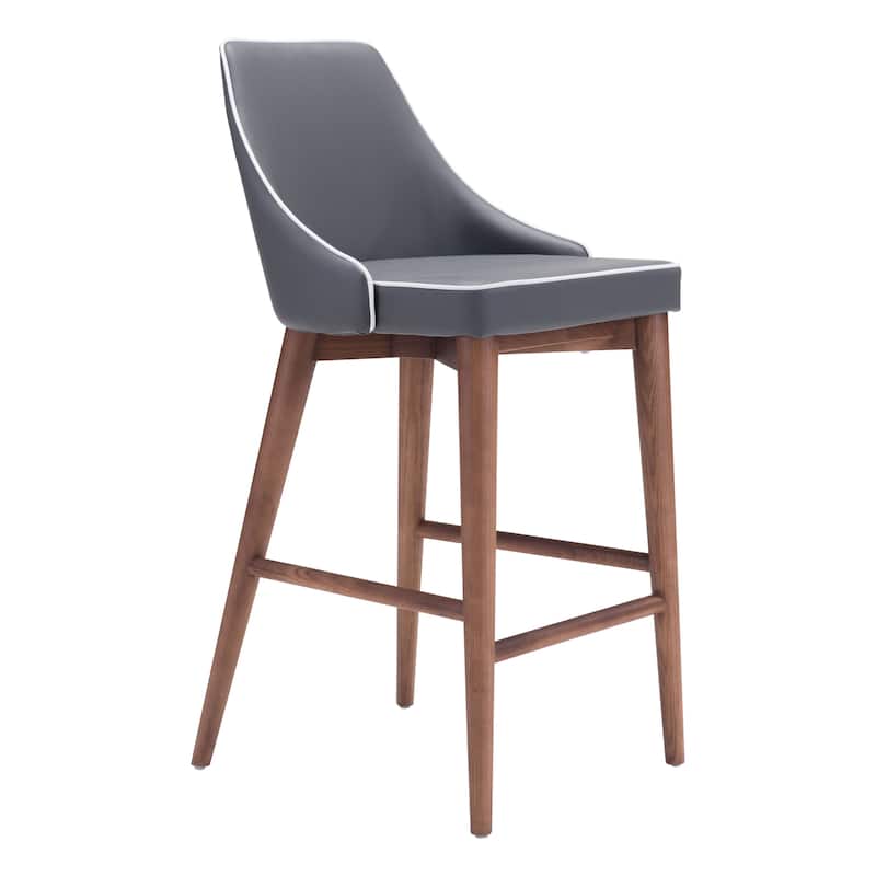 Bear Valley Counter Chair Dark Gray - N/A - Dark Gray/Brown