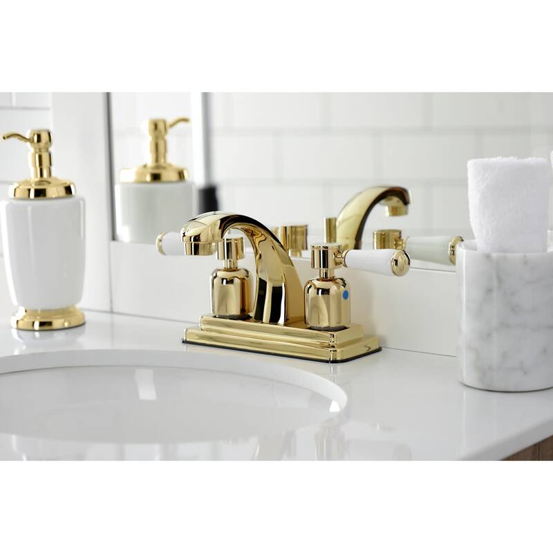 Kingston Brass Paris 1.2 GPM Centerset Bathroom Faucet with Pop-Up