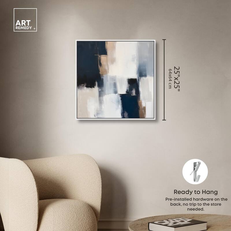 Blue Mood Depth II Canvas by Art Remedy