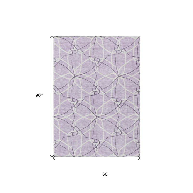 HomeRoots Geometric Modern Rectangle Outdoor Rug