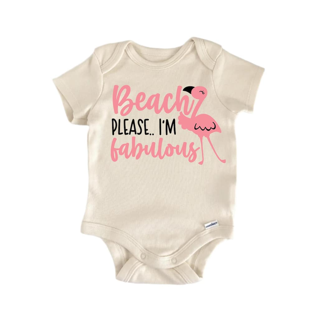Beach Please - Baby Boy Girl Clothes Infant Bodysuit Funny Cute