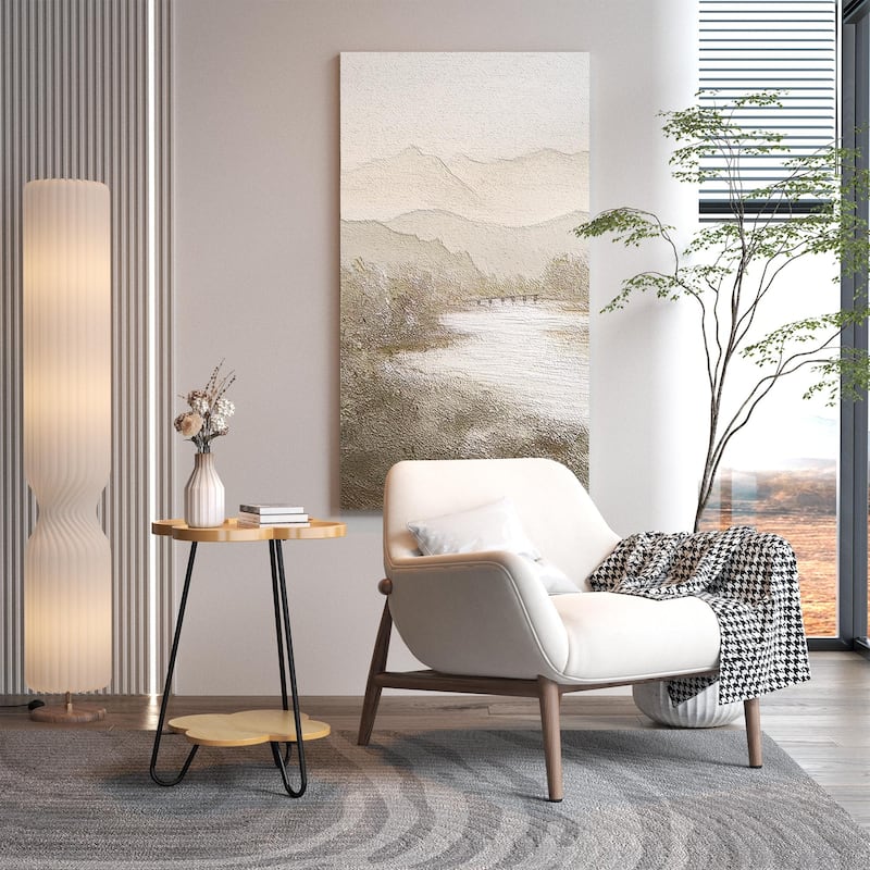 Round Accent Side Table - 18.90in. W X18.90in.DX24.00in. H