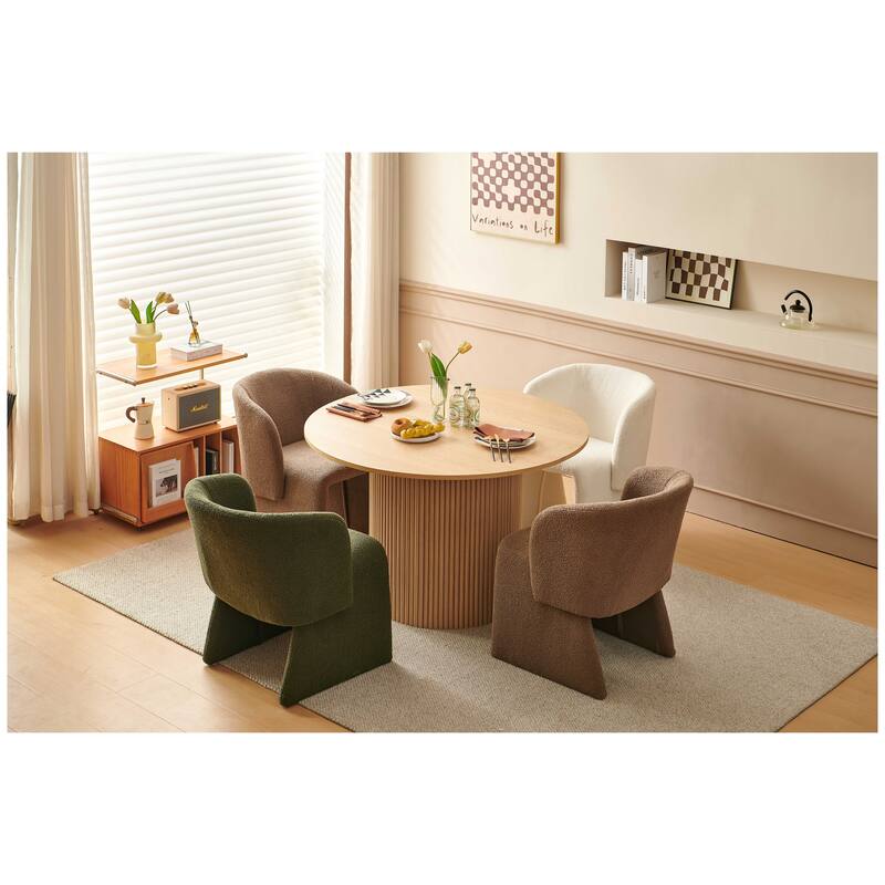 Modern Dining Chair Accent Chair Single Sofa Chair,Upholstered Side Chair Teddy Comfy Chair