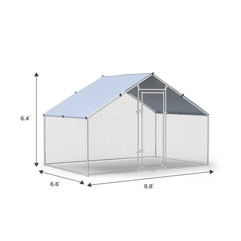 Waterproof Anti-Ultraviolet Metal Walk-in Poultry Cage Chicken Coop