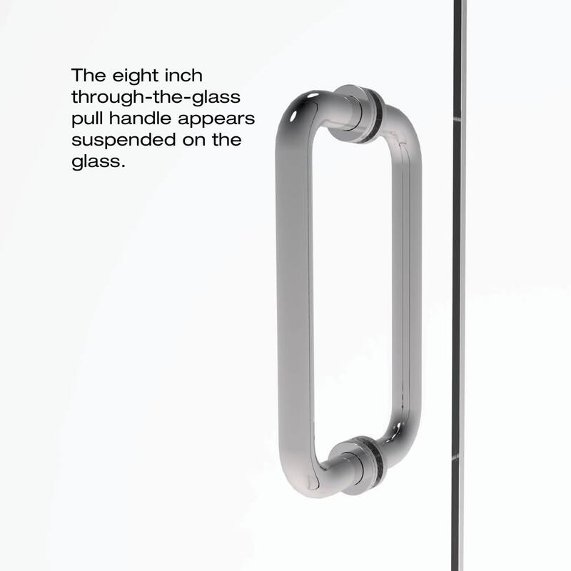 Basco Celesta 72" High x 59" Wide Pivot Frameless Shower Door with