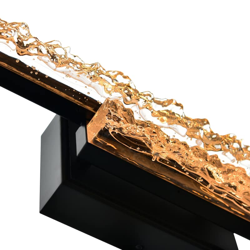 Stagger Integrated LED Black Vanity Light