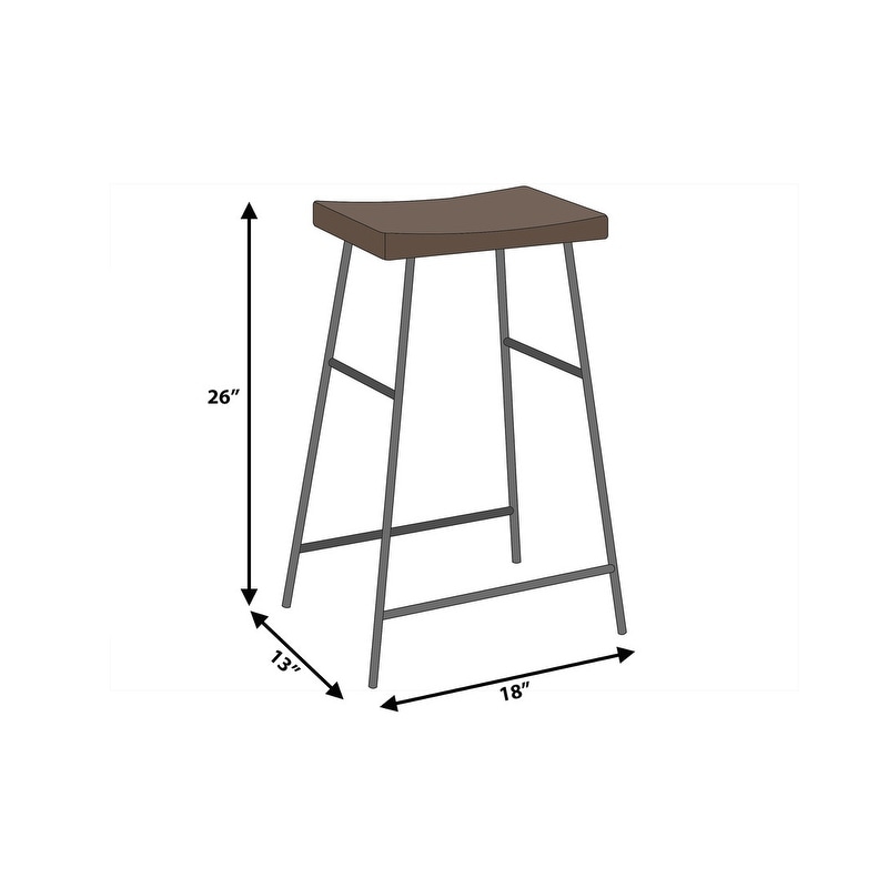 Marshalls faux leather counter stool top