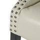 preview thumbnail 9 of 8, Milano 28-inch Quilted Ivory Bonded Leather 28-inch Barstool by Christopher Knight Home - 22" D x 21" W x 38.75" H