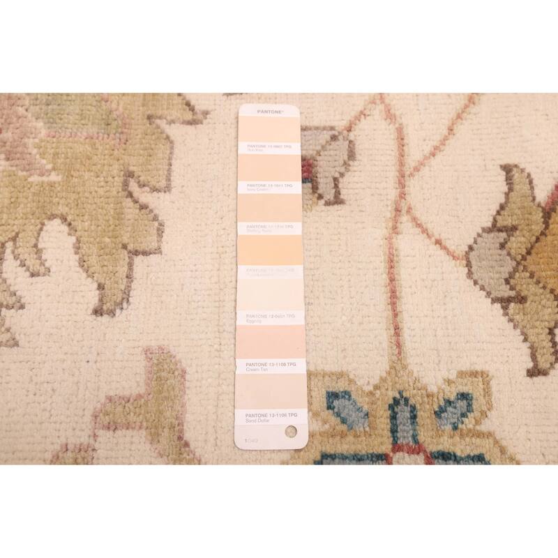 ECARPETGALLERY Hand-knotted Jules Serapi Ivory Wool Rug - 10'0 x 13'10