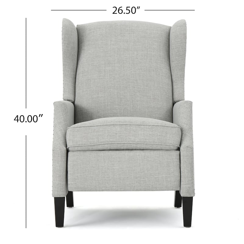 Wescott Wingback Pushback Recliner by Christopher Knight Home