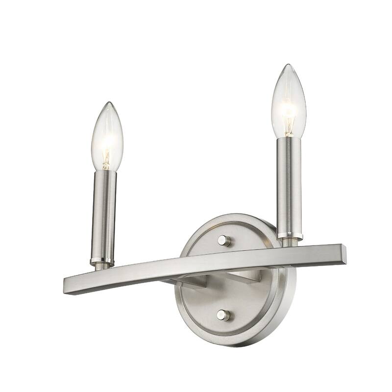 Steel Wall Sconce 2 Light LED Reversible Mount Fixture - 4” x 12” x 6.63” (D x W x H)