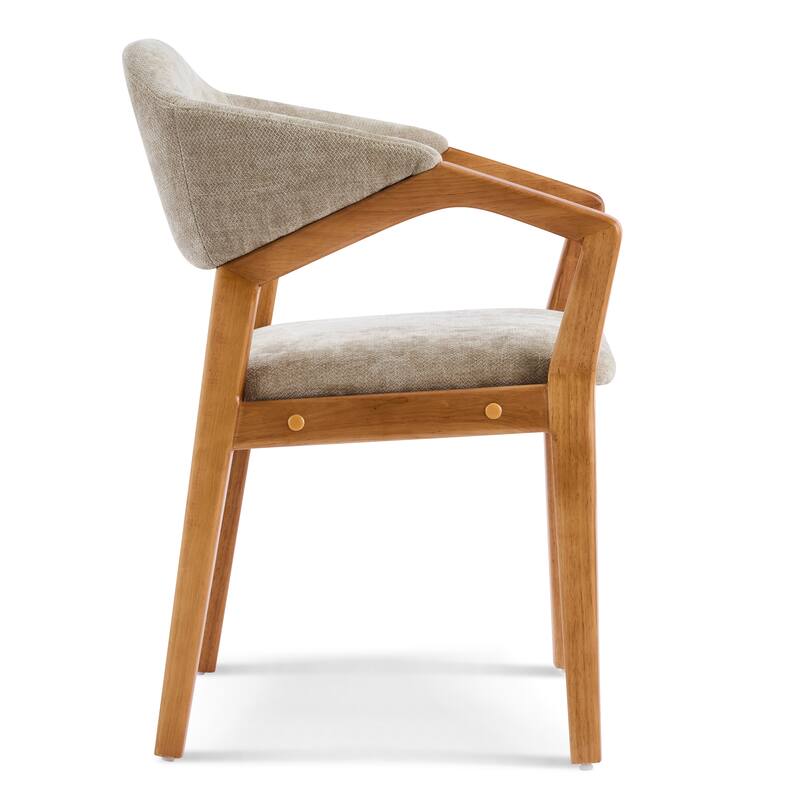 Christopher Knight Home - Avalon Modern Upholstered Dining Chair Set with Ergonomic Curved Backrest