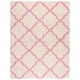preview thumbnail 20 of 162, SAFAVIEH Dallas Shag Giusy Trellis 1.5-inch Thick Rug 10' x 14' - Ivory/Light Pink - Rectangle
