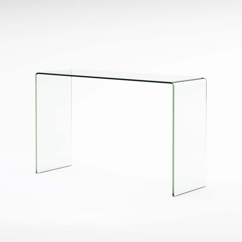 Ramona Glass Console Table by Christopher Knight Home - 30" H x 49.25" W x 15.75" D