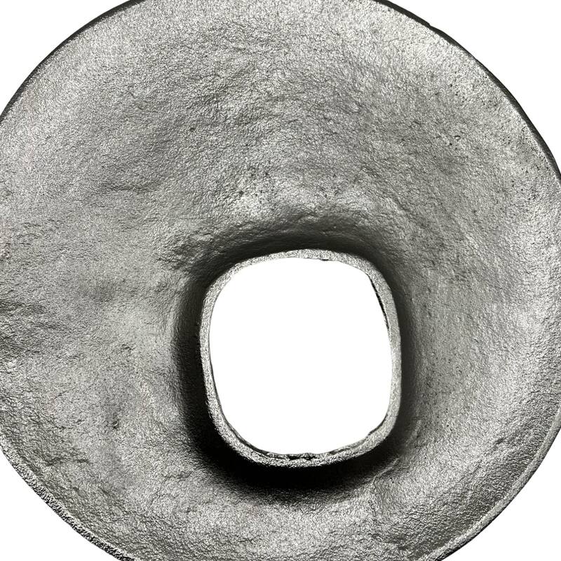 Decorative Handmade Aluminum 19 inch Modern Eyeball Mirror Sculpture - 12.5 x 5 x 19 in