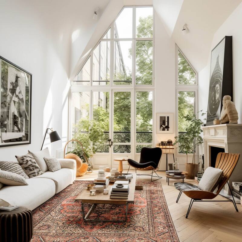 ECARPETGALLERY Hand-knotted Antalya Vintage Copper Wool Rug - 9'5 x 12'10