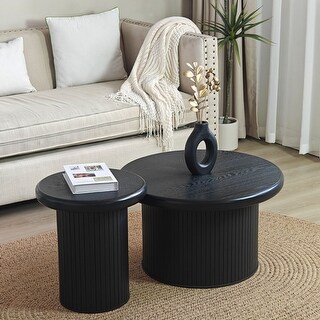 Modern Round Coffee Table Set - Bed Bath & Beyond - 42380599