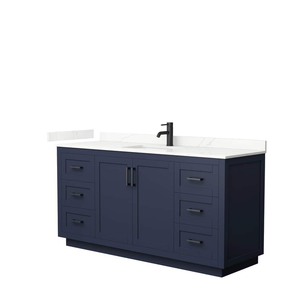 Miranda 66-inch Single Vanity, Quartz Top