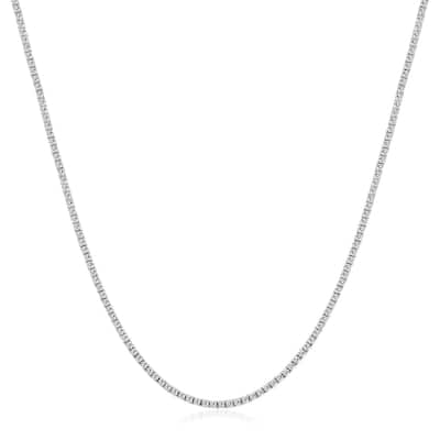 Bliss Diamond3.92Ct 20" Diamond Tennis Women's Necklkace White Gold Lab Grown