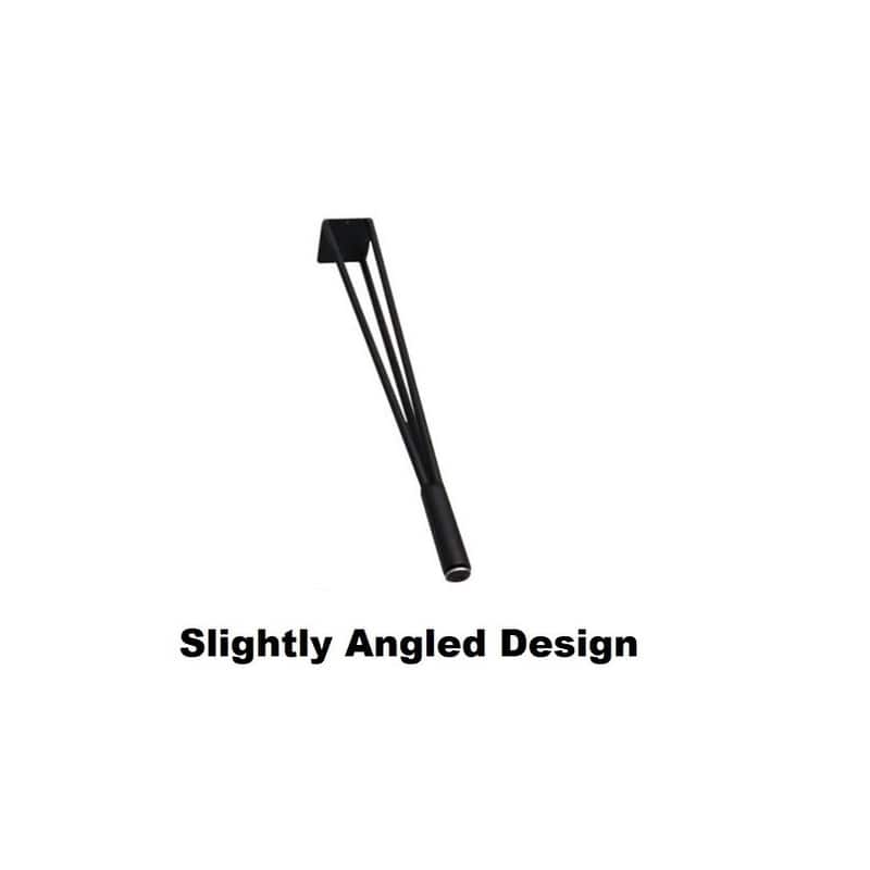 Set of 4 - 14-3/16 inch 3 Rods Hairpin Table Legs Solid Steel Metal with Adjustable Base for Coffee Table/Tea Table