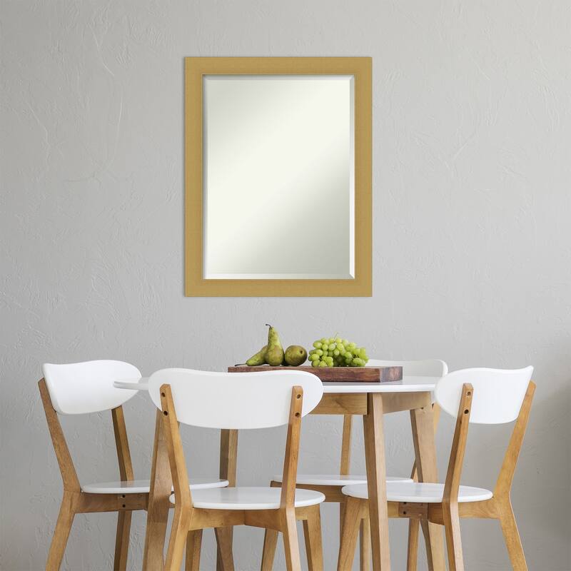 Beveled Wall Mirror - Grace Brushed Gold Frame - Grace Brushed Gold