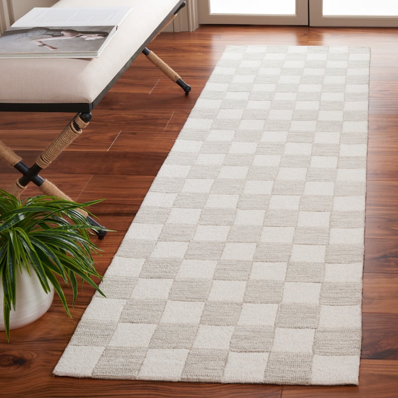 SAFAVIEH Handmade Martha Stewart Collection Berthild Checkered Wool Rug