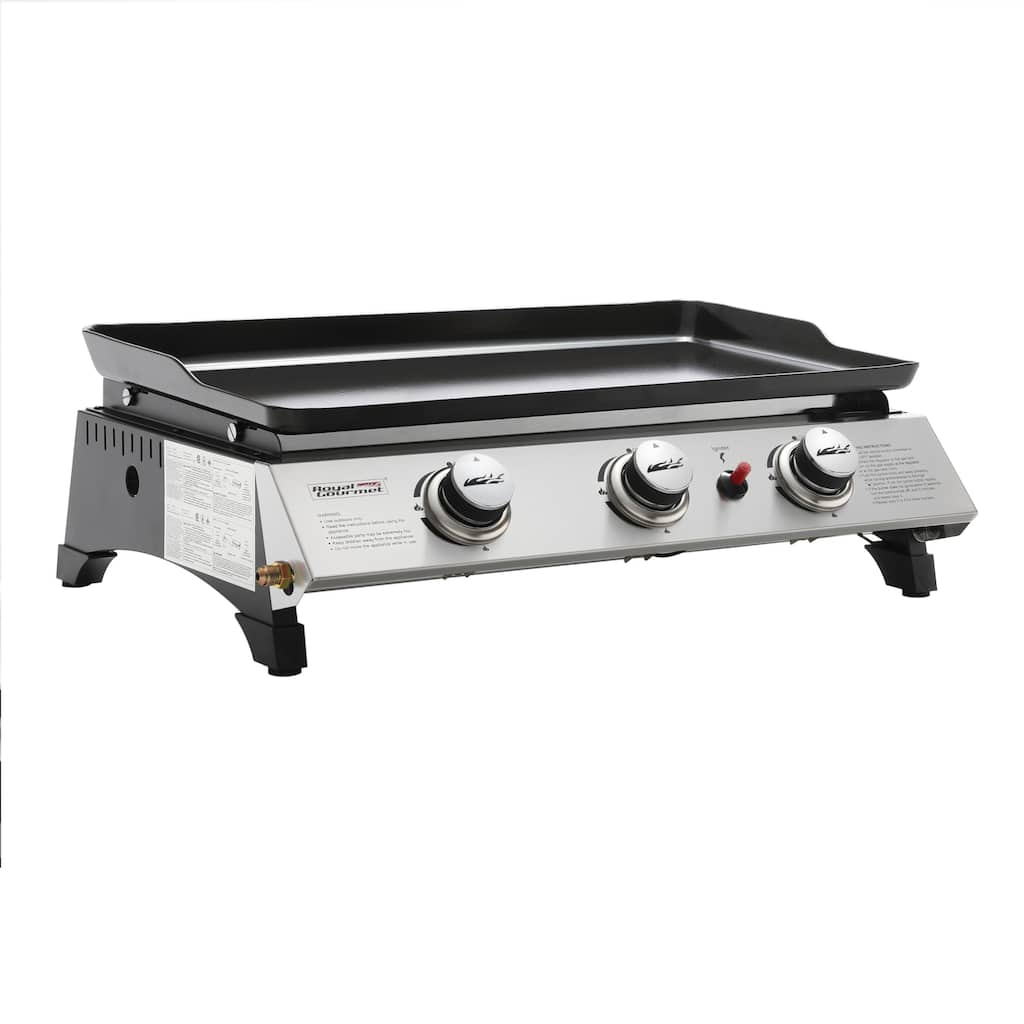 Royal Gourmet 3-Burner Portable Propane Gas Grill Griddle