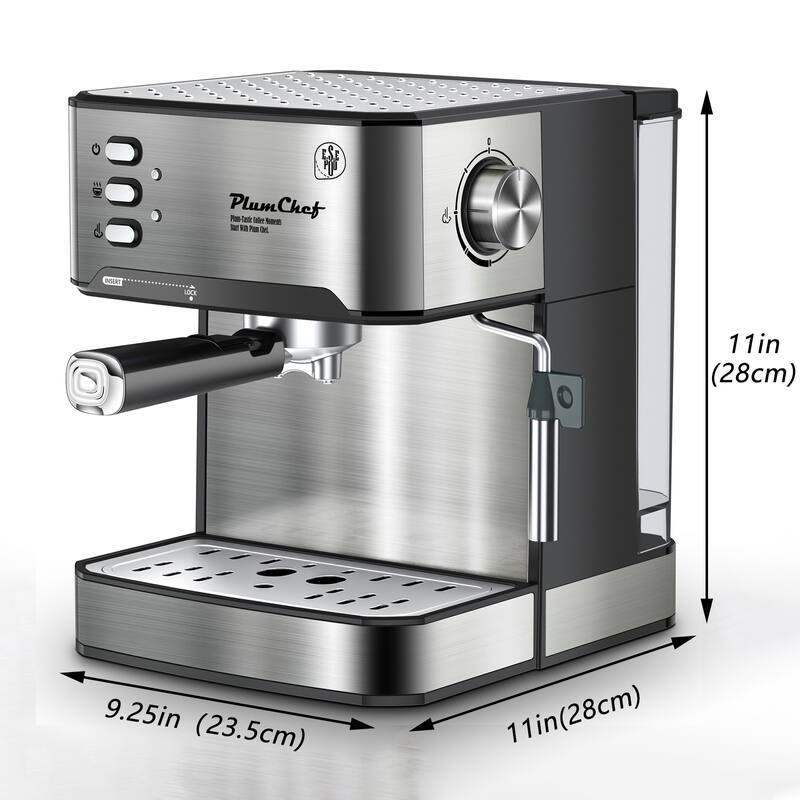 20 Bar Espresso Machine with Milk Frother, Single and Double Shot Coffee Maker, ESE Pod Compatible for Home