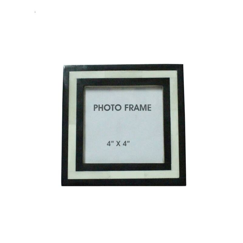 Line Frame Black & White - BLACK & WHITE - 5.5x5.5x.75