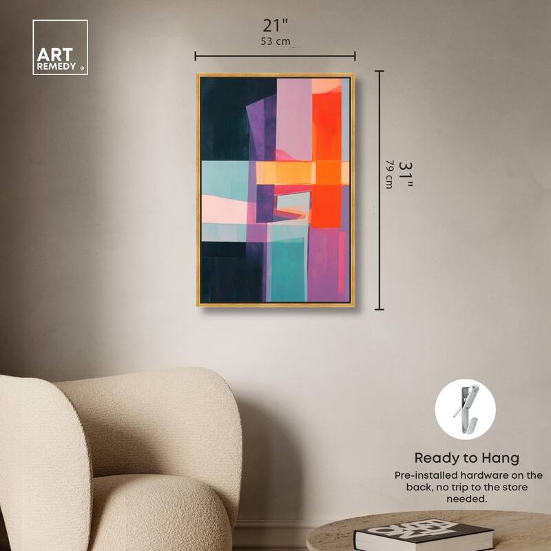 Color Blocks II Canvas by Art Remedy
