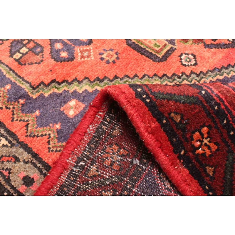 ECARPETGALLERY Hand-knotted Andelz Red Wool Rug - 4'2 x 7'8