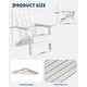 preview thumbnail 36 of 38, Folding Adirondack Chair, Outdoor Wooden Lounge Chair, Modern Lounger Adirondack Chair Ergonomic Extended Backrest