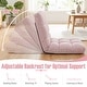 preview thumbnail 63 of 67, Costway Adjustable 14-Position Floor Chair Folding Lazy Gaming Sofa