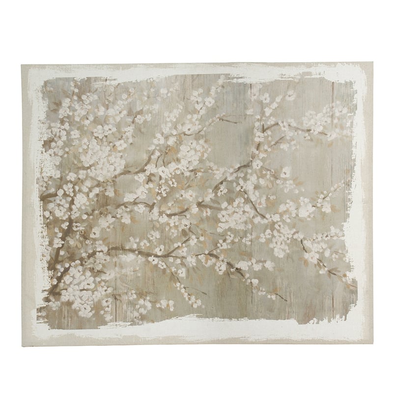 Modern 60" x 48" Large Cherry Blossom Canvas Art Print