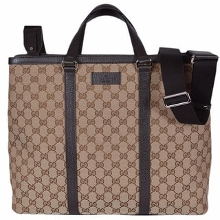 Gucci Designer For Less Gucci 449169 Beige Canvas Gg Guccissima Borsa Donna Large Crossbody Tote Bag 15 75